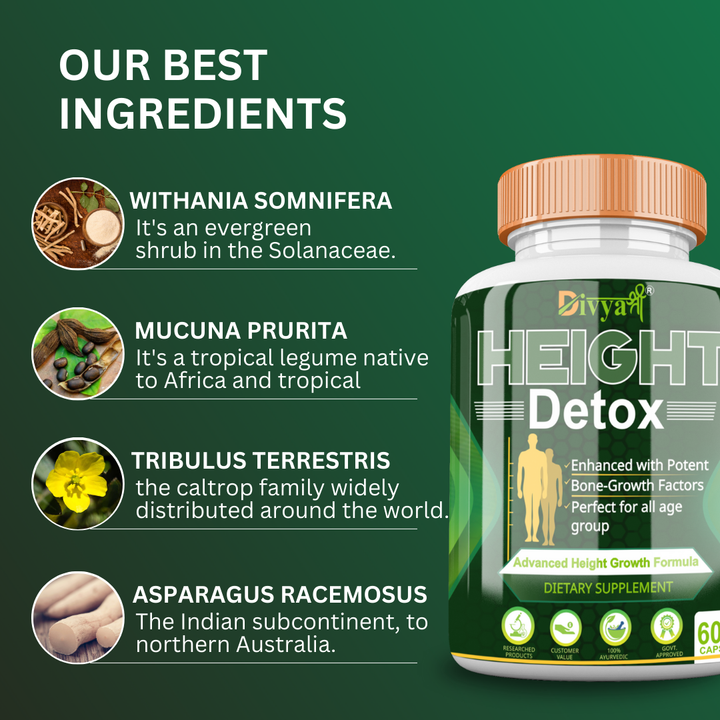Best Ingredients in Height Detox
