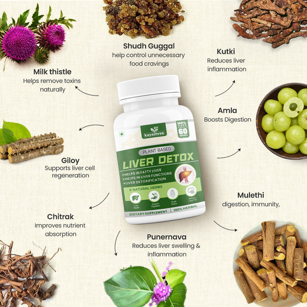 Kayashree Liver Detox -  Best Ayurvedic medicine for fatty liver